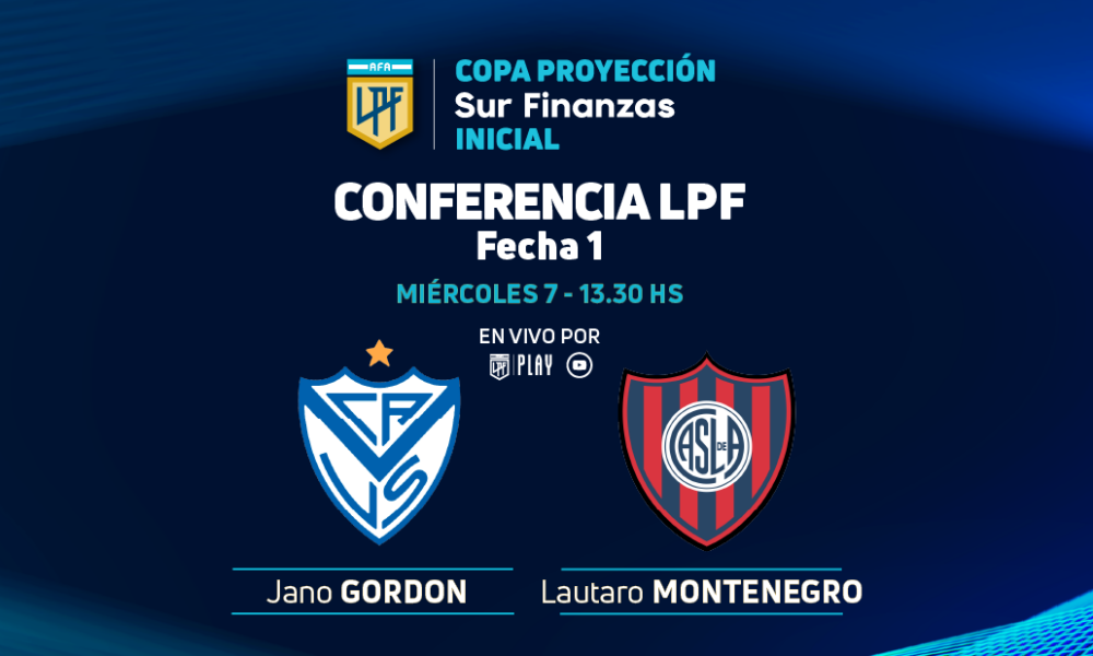 Vélez y San Lorenzo en conferencia